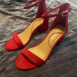 Red short heels